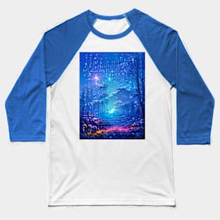 Blue Starry night Baseball T-Shirt